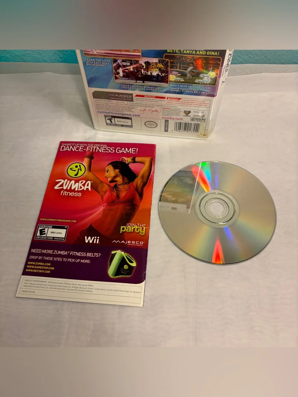 Zumba Fitness 2 (Nintendo Wii, 2011) Complete Clean CIB Tested & Works Videogame